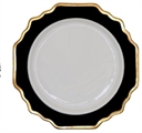 Versailles Onyx and Gold Rim Charger Plate in Tampa, St Petersburg