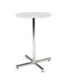 Easy Chrome Base White Top Highboy Table in Naples, Marco Island, Ft. Myers