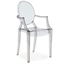 Ghost Clear Chair With Arms in Naples, Marco Island, Ft. Myers