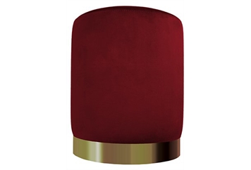 Dezi Ottoman - Red in Naples, Marco Island, Ft. Myers