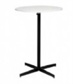 Easy Black Base White Top Highboy Table in Orlando