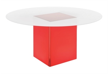 LED Acrylic Frosted Acrylic Top Dining Table - 5ft in Orlando