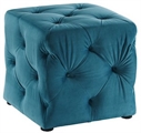 Luxe Tropical Splash Cube Ottoman in Orlando