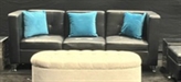 Boca Sofa Sectional with Arms - Black in Orlando