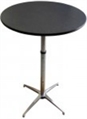 Easy Chrome Base Black Top Highboy Table 30in in Tampa, St Petersburg