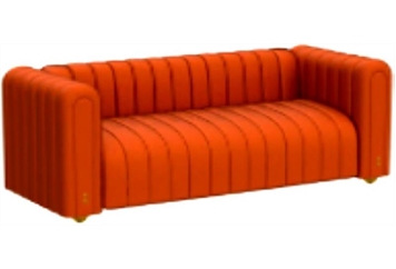 Naranja Velvet Sofa in Miami, Ft. Lauderdale, Palm Beach