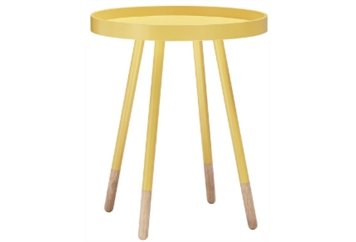 Flare End Table - Yellow in Miami, Ft. Lauderdale, Palm Beach