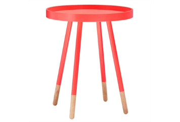 Flare End Table - Red in Miami, Ft. Lauderdale, Palm Beach