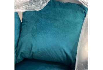 Le Cousin Velvet Pillow - Teal in Miami, Ft. Lauderdale, Palm Beach