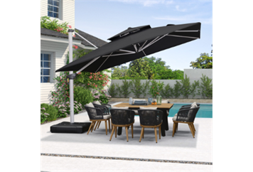 Cantilever Black Umbrella in Miami, Ft. Lauderdale, Palm Beach