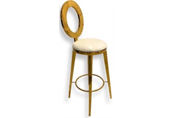 Jazmin Gold Barstool Round in Orlando