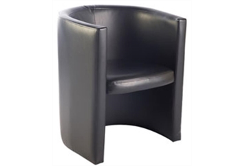 Leather Armchair Black in Orlando