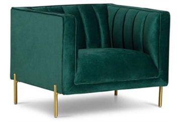 Cromwell Chair Emerald and Gold in Orlando