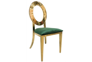 O Chair Gold - Green Pad in Orlando