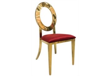 O Chair Gold - Red Pad in Orlando