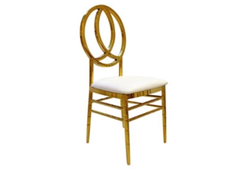 Phoenix Gold Chair with White Velvet in Orlando