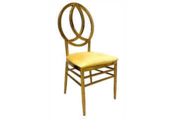 Phoenix Gold Chair with Yellow Velvet in Orlando