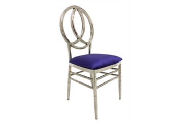 Phoenix Silver Chair with Purple Velvet in Orlando