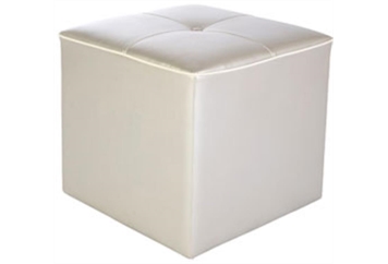 Vibe Cube Ottoman - Silver in Orlando