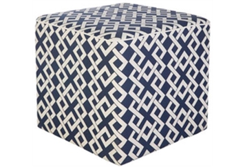 Blue Cube Ottoman in Orlando