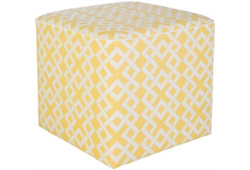 Yellow Cube Ottoman 1ft 8in in Orlando