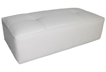 Bench - White Tufted in Orlando