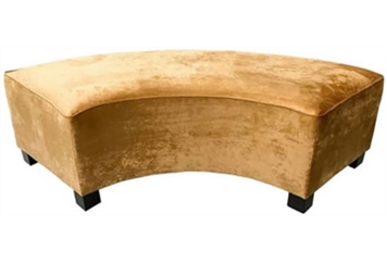 Copley Curved Bench - Gold in Orlando