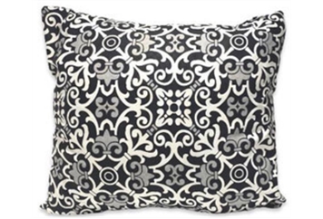 Pillow - Damask Black and White in Orlando