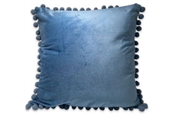 Pillow - Blue Poms in Orlando