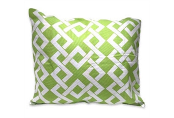 Pillow - Green & White Diamond in Orlando