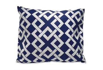 Pillow - Navy & White Diamond in Orlando