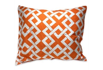 Pillow - Orange & White Diamond in Orlando