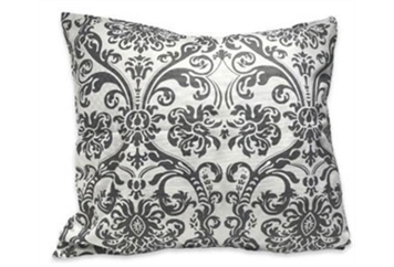 Pillow White & Grey Damask in Orlando