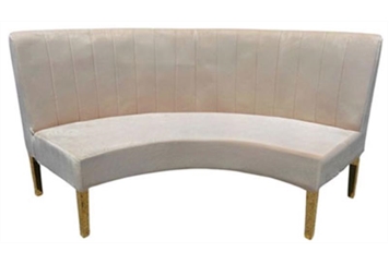 London Curved Sofa - Ivory in Orlando