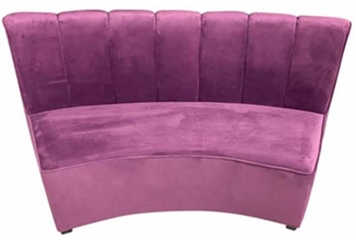 Curved Loveseat - Purple in Orlando