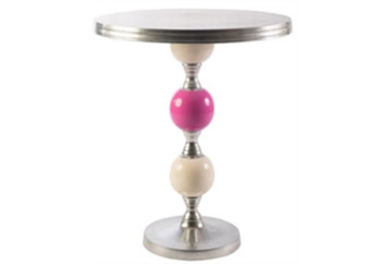 Joya Cafe Table - White and Pink in Orlando