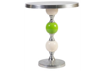 Joya Cafe Table - White and Lime in Orlando