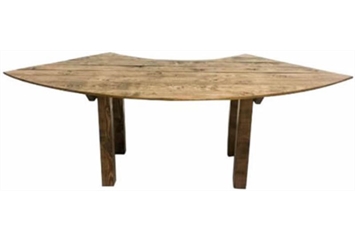 Farm Serpentine Dining Table - Brown in Orlando