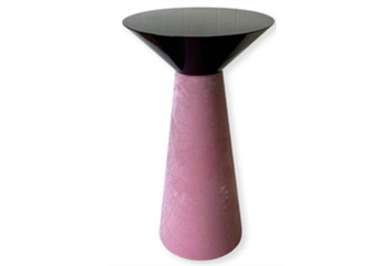 Nefertiti Blush Black Frame Highboy Table in Orlando