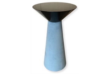 Nefertiti Blue Black Frame Highboy Table in Orlando