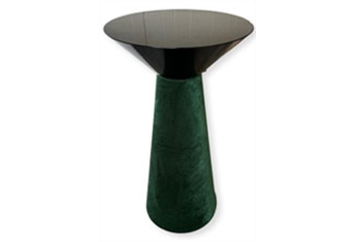 Nefertiti Emerald Black Frame Highboy Table in Orlando