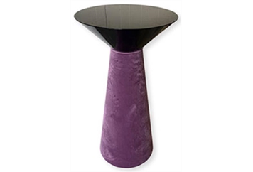 Nefertiti Lavender Black Frame Highboy Table in Orlando