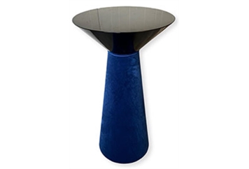 Nefertiti Navy Black Frame Highboy Table in Orlando