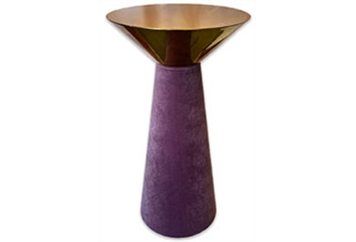 Nefertiti Lavender Gold Frame Highboy Table in Orlando