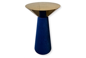 Nefertiti Navy Gold Frame Highboy Table in Orlando