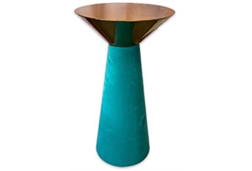 Nefertiti Turquoise Gold Frame Highboy Table in Orlando