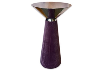 Nefertiti Lavender Silver Frame Highboy Table in Orlando