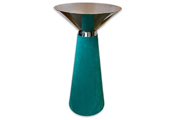 Nefertiti Turquoise Silver Frame Highboy Table in Orlando