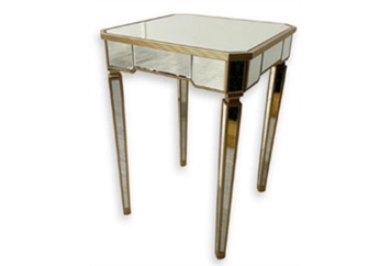 Mirrored Gold Highboy Table in Orlando