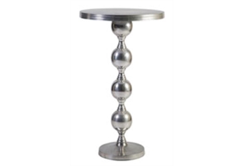 Joya Highboy Table - Silver in Orlando